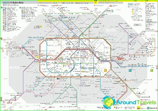 Mappa della metropolitana di Berlino