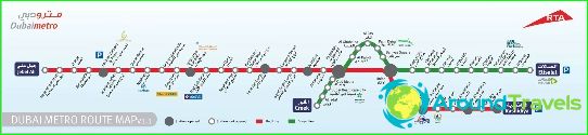 U-Bahn-Karte von Dubai