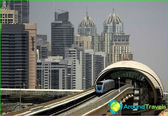 مترو دبي: الخريطة ، الصورة ، الوصف