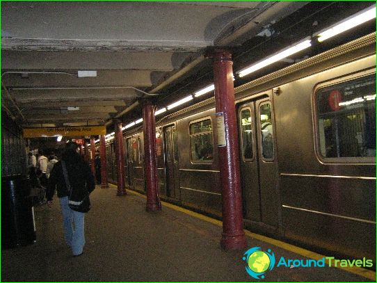 New York subway: map, photo, description