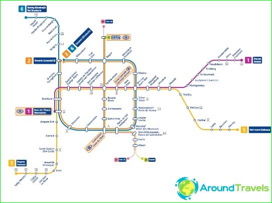 Карта на метрото в Брюксел