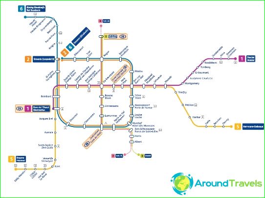 Karta metroa u Bruxellesu