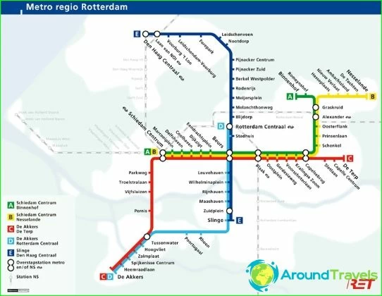 Rotterdamin metrokartta