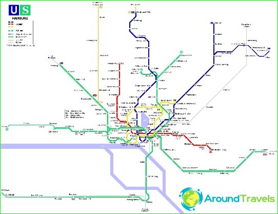 Metro w Hamburgu: mapa, opis, zdjęcie