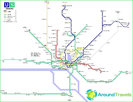 Métro de Hambourg: plan, description, photo