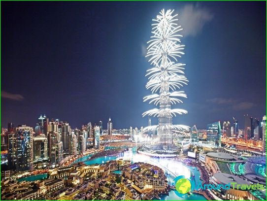 Neujahrsfeuerwerk in Dubai