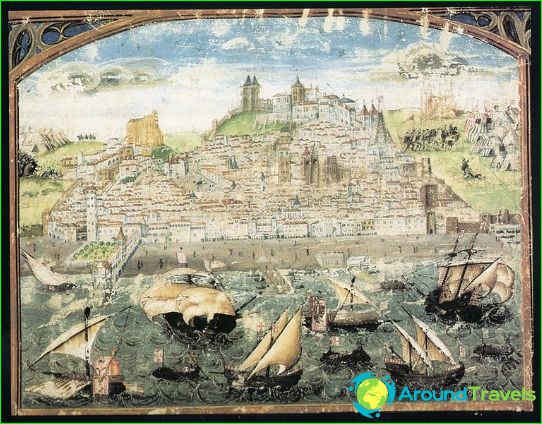 Pohled na Lisabon na začátku 1500 let