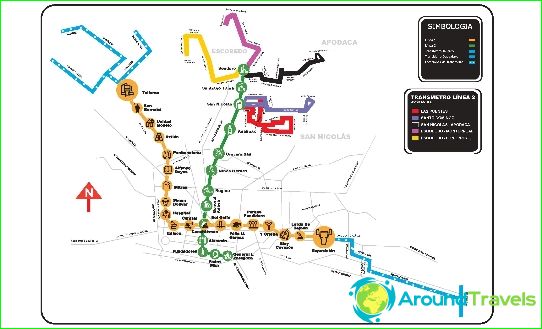 Metro Monterrey: kartta, kuva, kuvaus