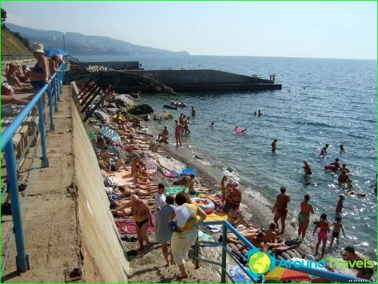 Stranden in Alupka