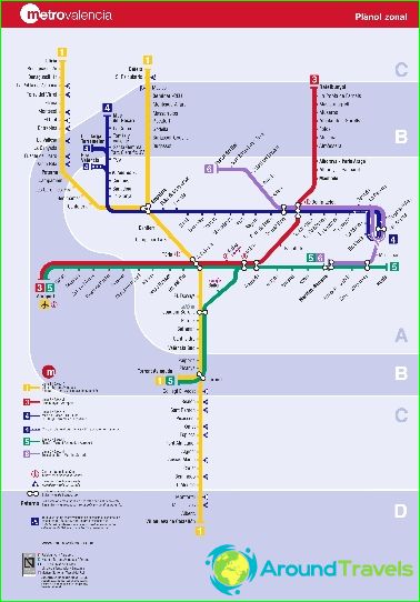 Metro Valencia: schema, foto, beskrivning