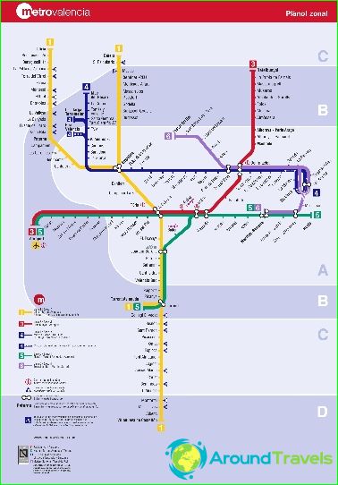 Metro Valencia: schema, foto, beschrijving