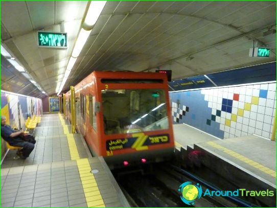 Haifa metro: scheme, photo description