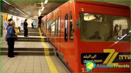 Haifa metró: séma, fotó leírás