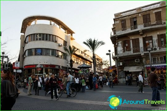 Üzletek és bevásárlóközpontok Tel Aviv