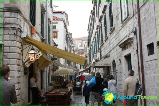 Shops and shopping centers in Dubrovnik