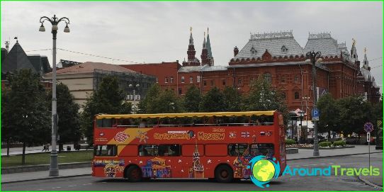 Bus tours in Moscow