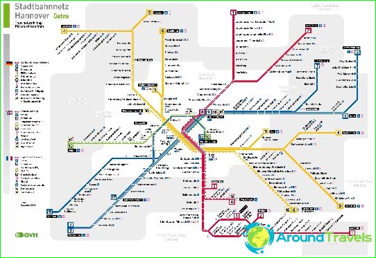 Hannover metrosu: diyagram, fotoğraf, açıklama