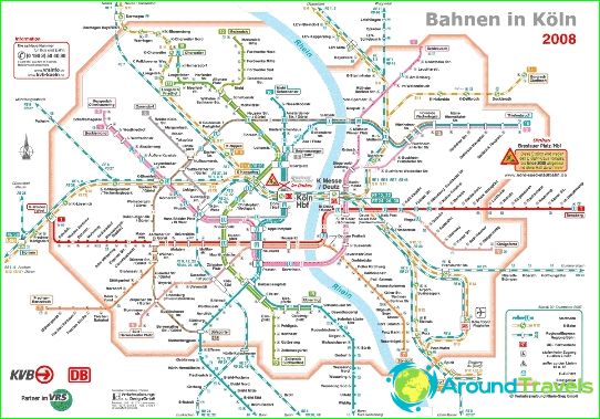 Metro Colonia: diagramma, foto, descrizione