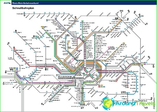 Metro Frankfurt nad Menem: schemat, zdjęcie, opis