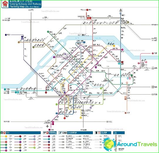 Mapa metra w Nankinie