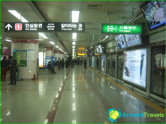 Metro Daegu: Diagramm, Foto, Beschreibung