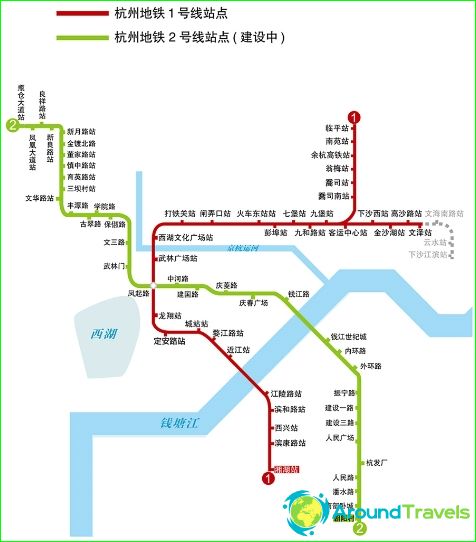 Metro w Hangzhou: schemat, zdjęcie, opis