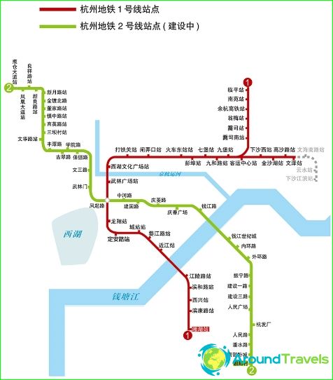 Metro de Hangzhou: esquema, foto, descripción