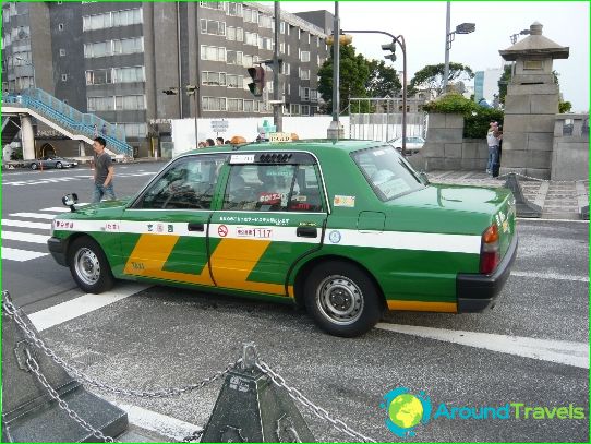 Taxi in Tokio