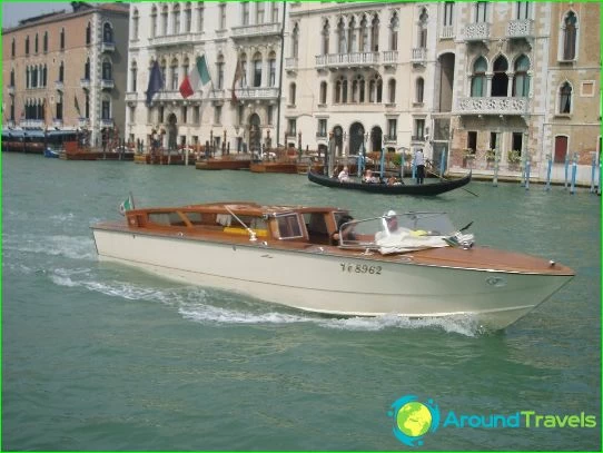 Taxi i Venedig