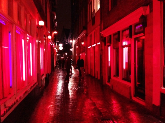 شارع الضوء الأحمر في هولندا