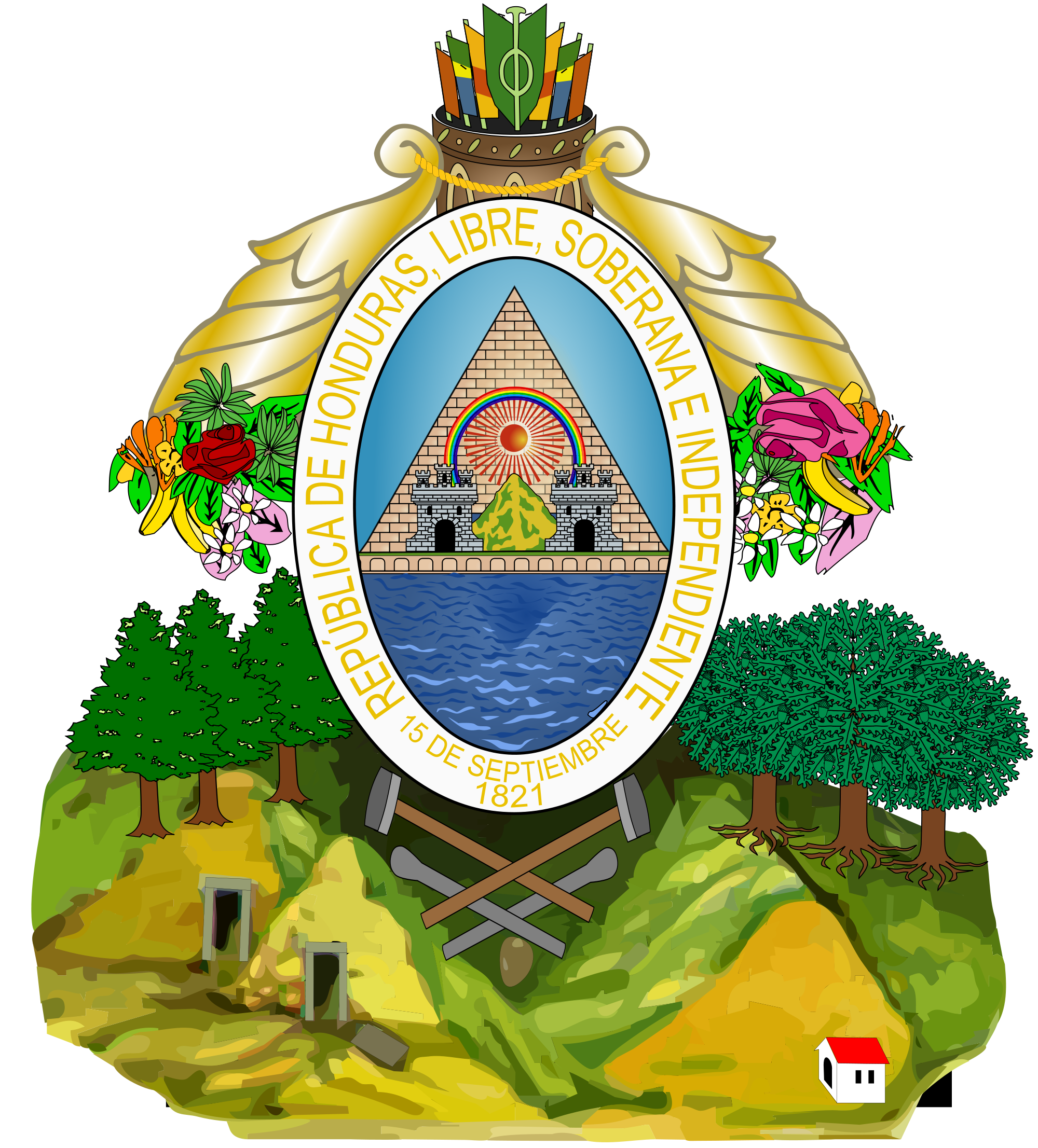 Wapenschild van Honduras