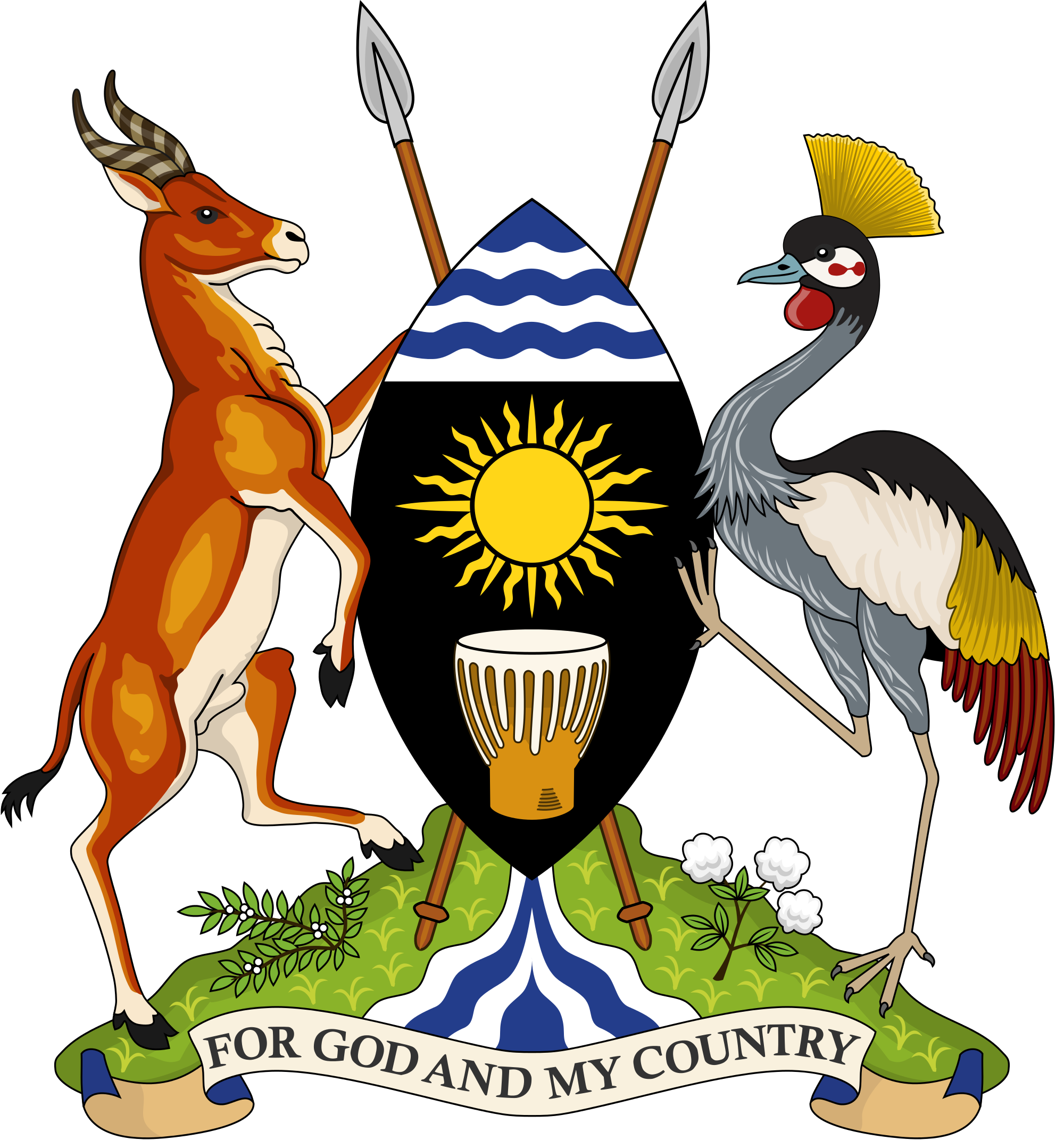 Escudo de armas de Uganda