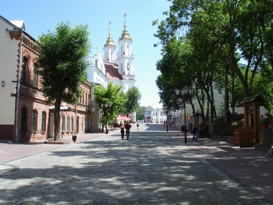 De straten van Vitebsk