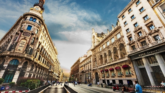 Barcelonské ulice