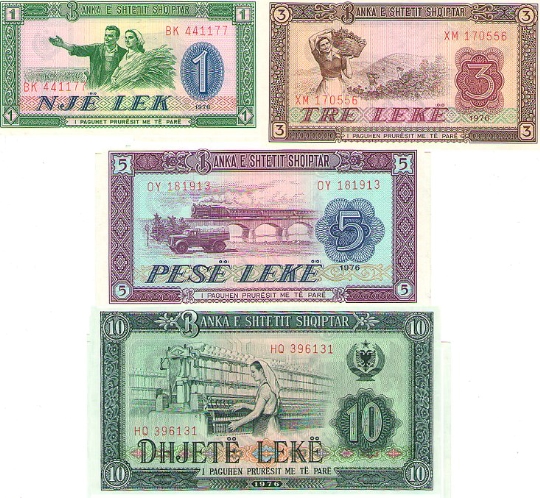 Currency in Albania