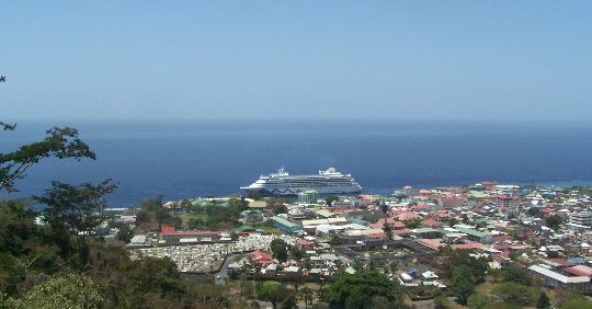 Roseau - de hoofdstad van Dominica