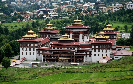 Thimphu - de hoofdstad van Bhutan