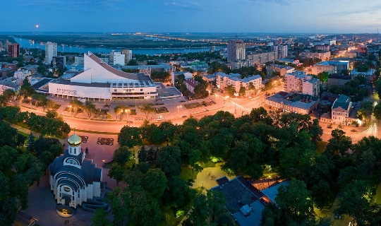 Deques de observação em Rostov do Don