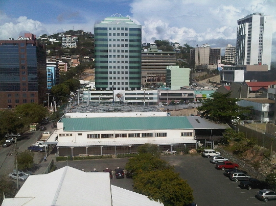 Port Moresby - de hoofdstad van Papoea-Nieuw-Guinea