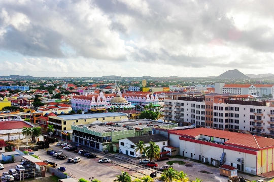 Oranjestad - the capital of Aruba