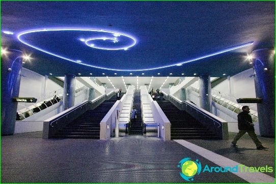 مترو نابولي: مخطط ، صورة ، وصف