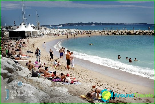 Beaches in Cannes