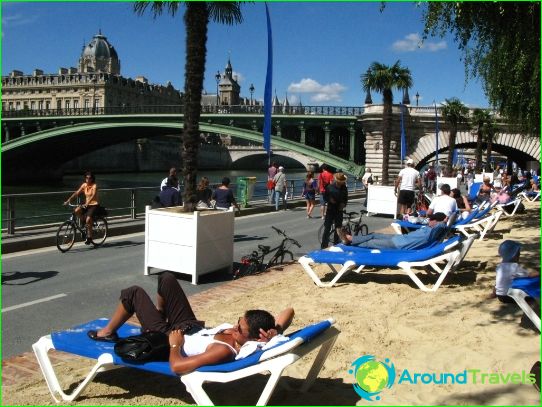 Stranden in Parijs