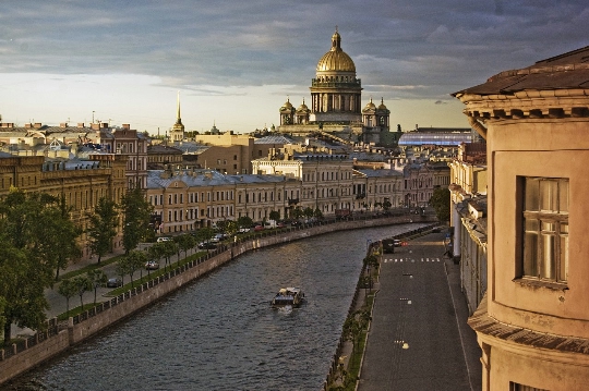 Observationsdäck i St Petersburg