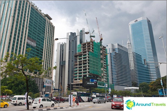 A cidade moderna de Kuala Lumpur