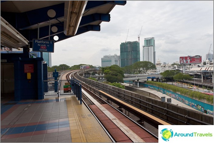 Modern subway in Kuala Lumpur