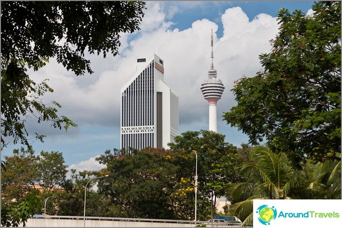 Menara TV Tower on the horizon