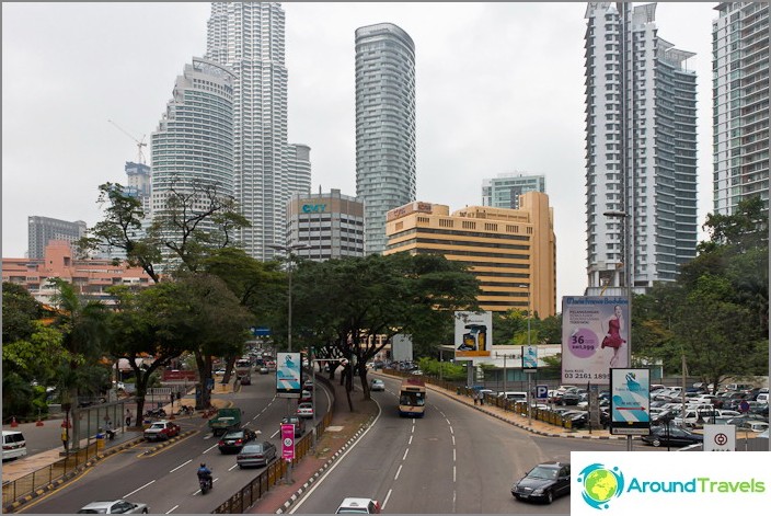 La moderna città di Kuala Lumpur