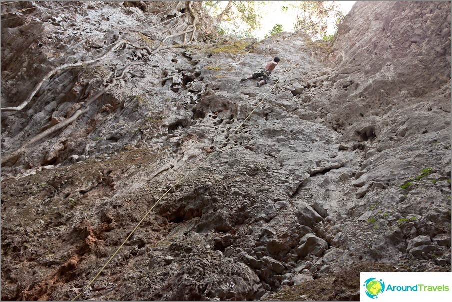 Escalada en roca en laos