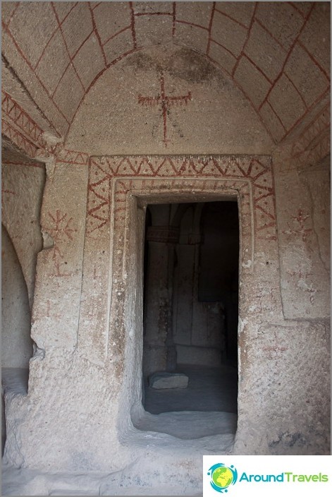 Remains of the temple. Cappadocia.